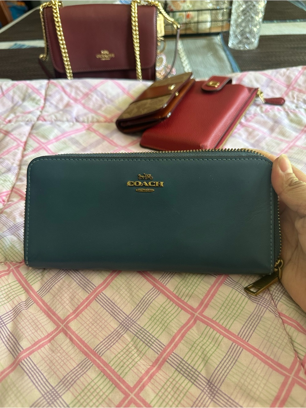 Coach Accordion Zip Wallet